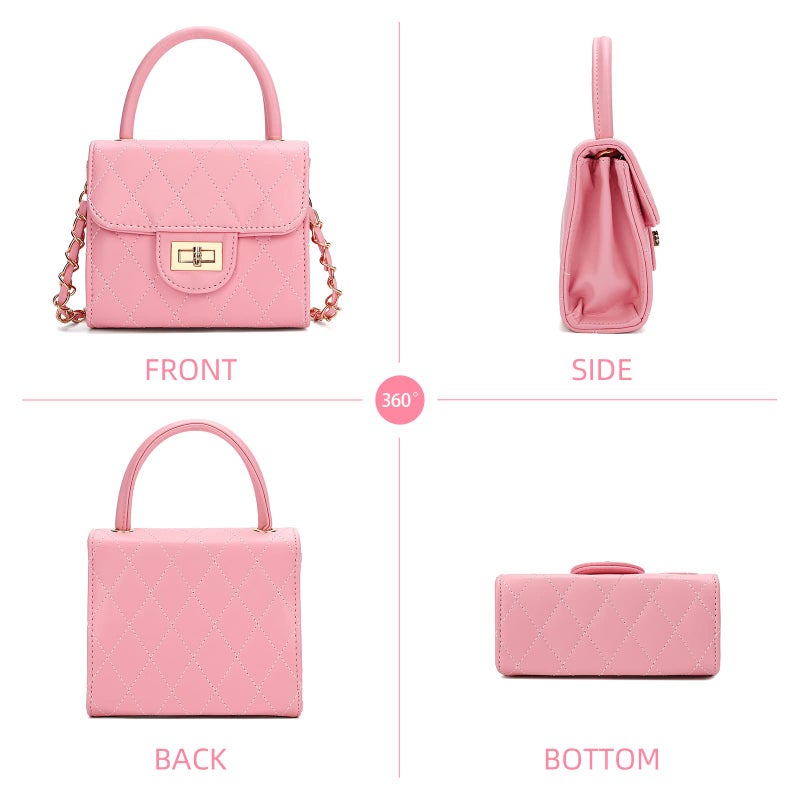 Qiuhome Little Girl Purse Toddler Purse Childrens Purses for Girls (Pink) - Image 3